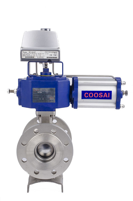 NPS 3" Pharmacy Industry Flanged Pneumatic Operated Ball Valve